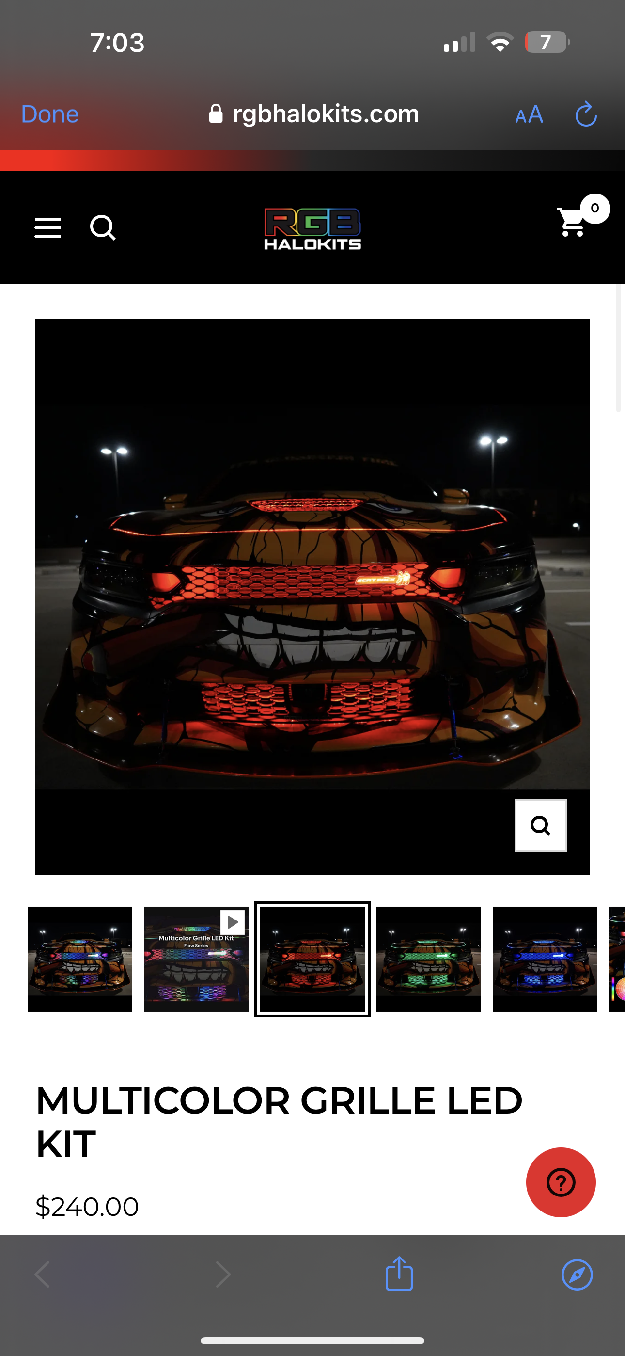 240$ VALUE! - RGB LED GRILLE HELLCAT/SCATPACK 2015-2024 RAFFLE/GIVEAWAY